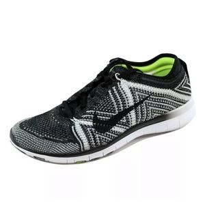NIKE FREE TR 5 Flyknit Black White Training Shoes